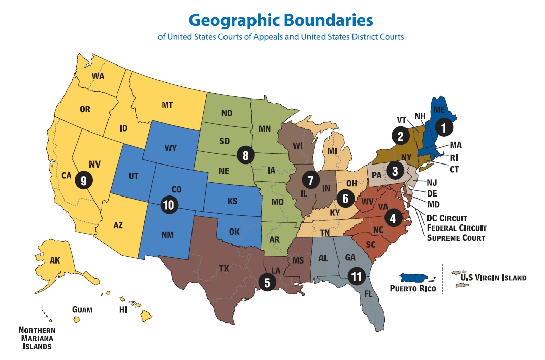 Judicial Circuits Map